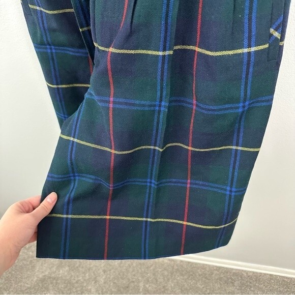 Greg Adams Vintage Plaid Tartan High Waisted Shorts NWT Size 8 - Picture 8 of 15